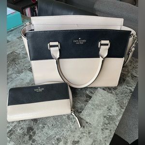 Kate Spade Black & Pink Cross Body with Wallet